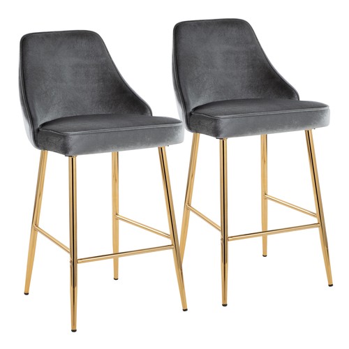 Marcel 25" Fixed-height Counter Stool - Set Of 2